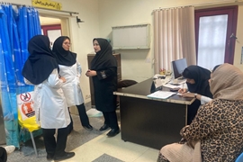بازدید رییس دانشکده پرستاری و مامایی شرق گیلان از روند کار آموزی دانشجویان در بیمارستان دکتر پیروز لاهیجان 
